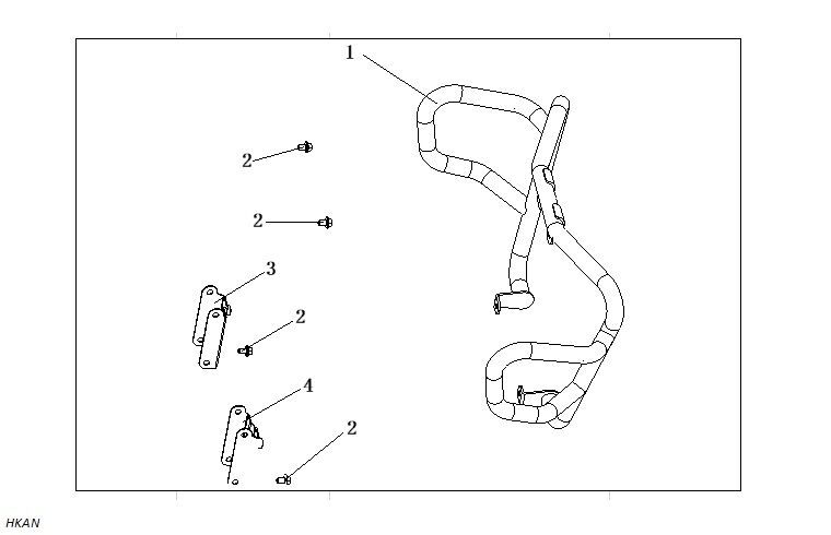 VOGE RALLY 250 ÖN KORUMA DEMİR BRAKETİ 1