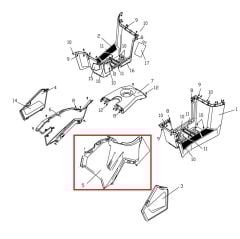 REGAL RAPTOR F320 Depo Yan Gerenaj Sol Turuncu Renk