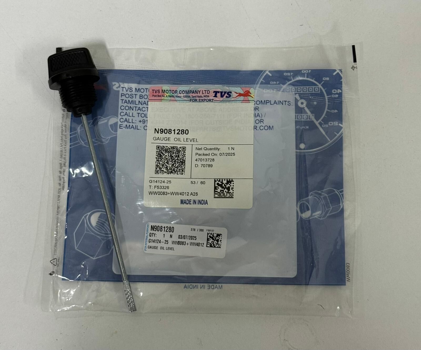 TVS APACHE RTR 200 TVS ORİJİNAL YAĞ ÇUBUĞU