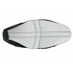 HONDA PCX 2014 - 2024 UYUMLU KONFOR HAVA DESTEKLİ KOLTUK KILIFI (MİNDER) BEYAZ