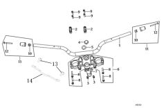 VOGE RALLY 250 ÖN ÇATAL ÜST KULE