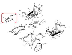 REGAL RAPTOR F320 Depo Grenaj Alt Kapak Sağ