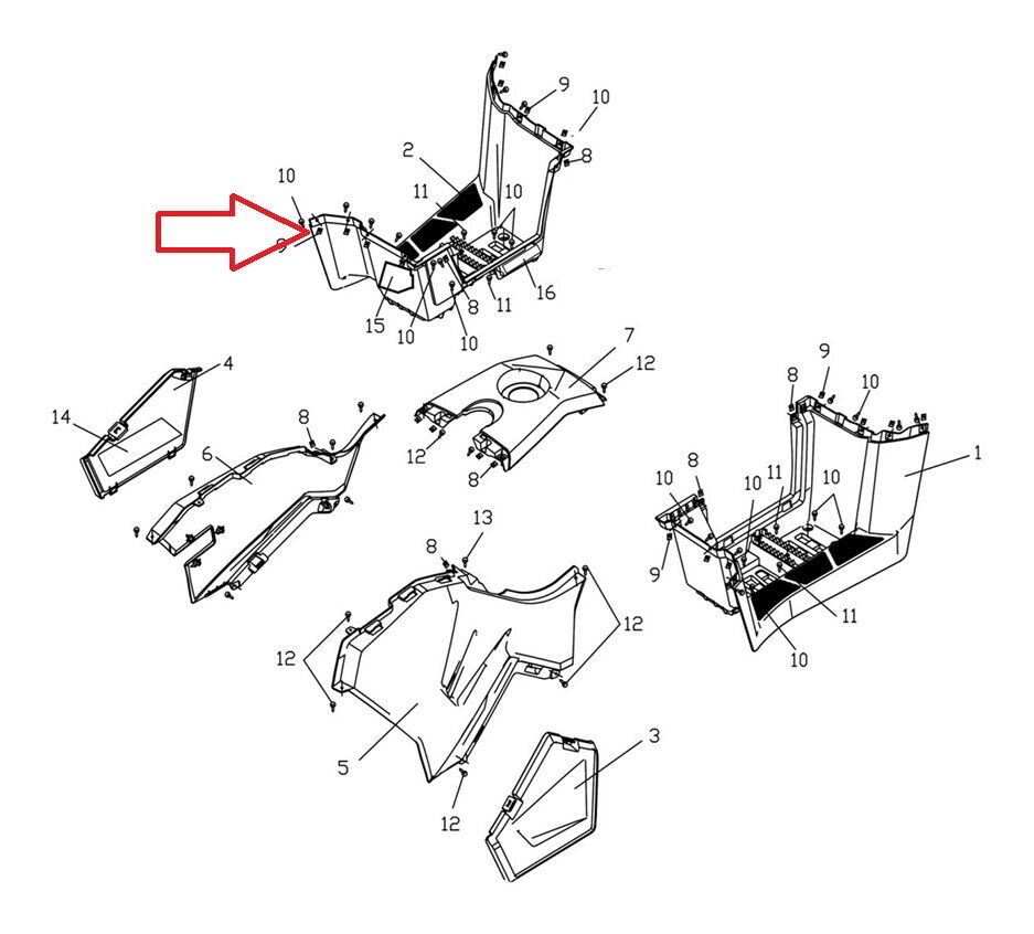 REGAL RAPTOR F320 Ayak Basamak Plastiği Sağ