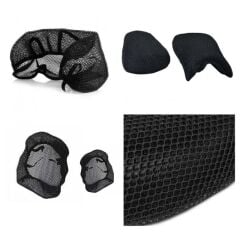 CF MOTO 250 NK 2018 - 2025 UYUMLU 3D FİLELİ HAVA DESTEKLİ KONFOR KOLTUK KILIFI İKİLİ PARÇA