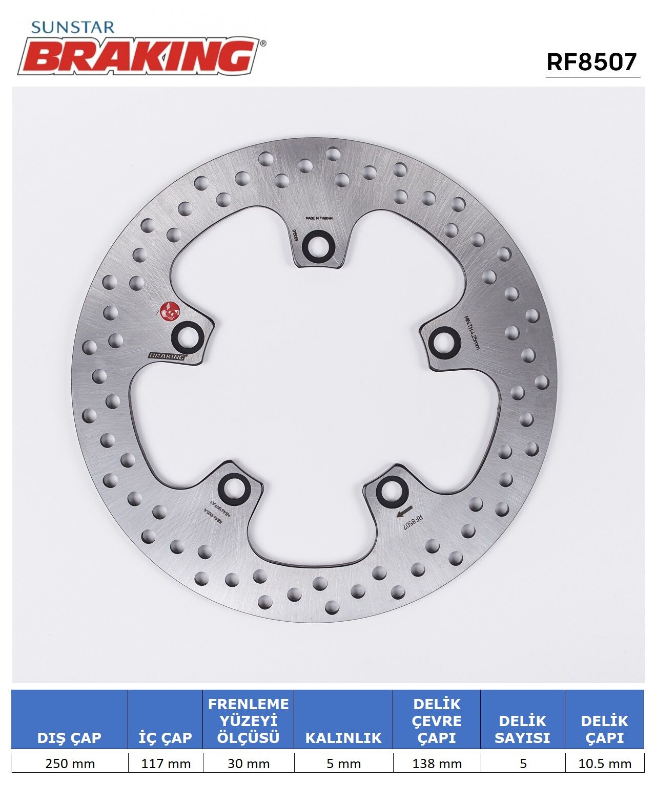 Suzuki BURGMAN AN 650 SUZUKI BURGMAN 650 YUVARLAK ARKA FREN DİSKİ