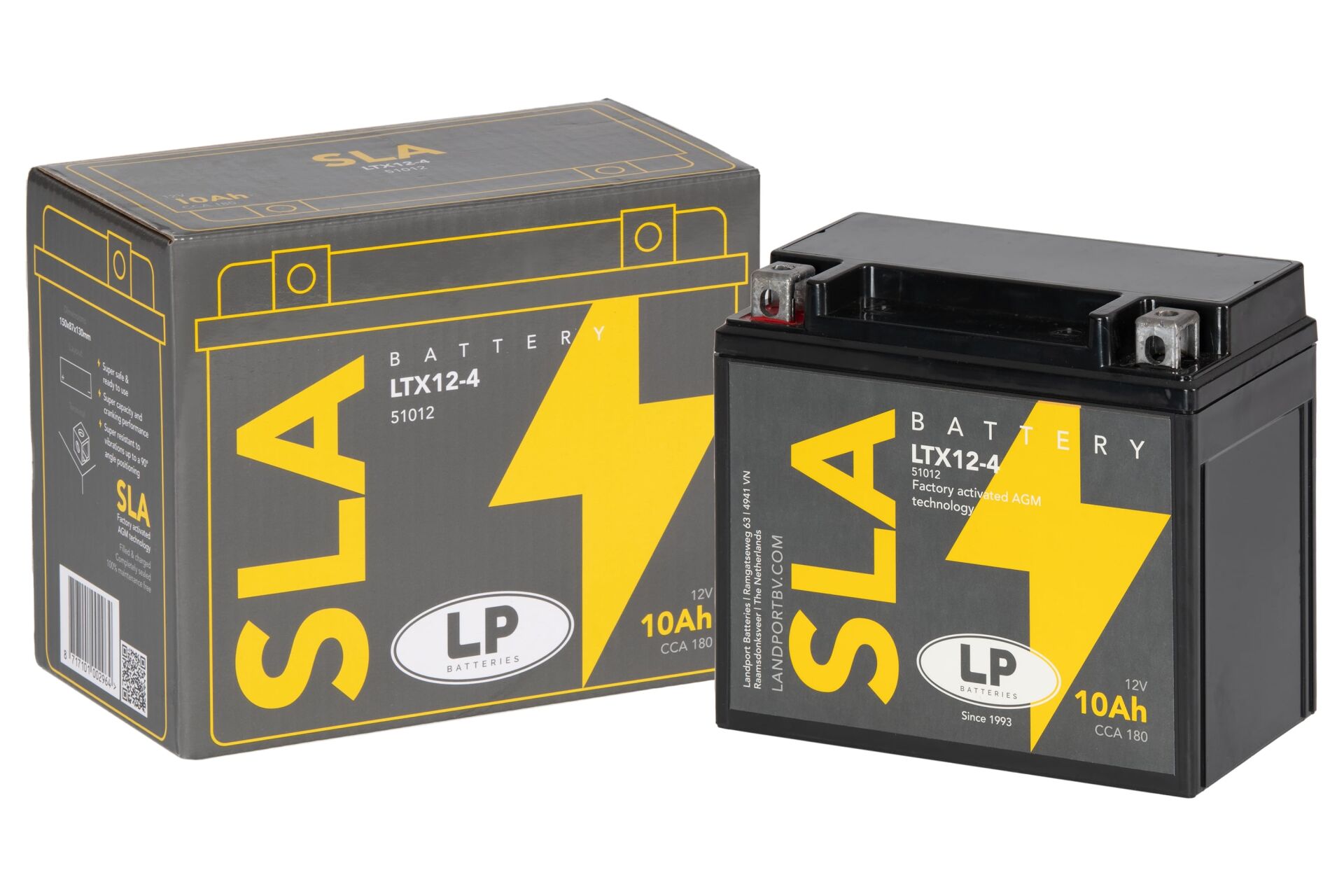 TRIUMPH THRUXTON 865 SLA AKÜ (MB LTX12-4) / 10 A / KG: 3,5 / L:150 / W:87 / H:130 / CCA: 180