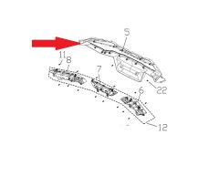 REGAL RAPTOR F320 Arka Stop Çerçevesi