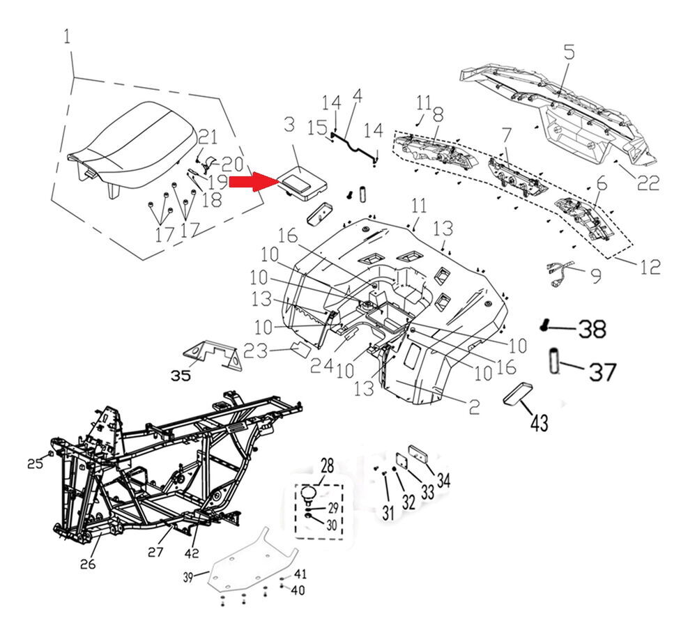 REGAL RAPTOR F320 Takım Kutusu Kapağı