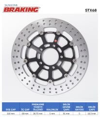 Suzuki V-STORM 650 DL-XT SUZUKI DL 650-1000 / KAWASAKI KLV 1000 YUVARLAK ÖN FREN DİSKİ