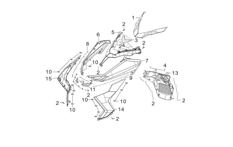 YUKİ STORM 125 ÖN ÜÇGEN DEKORATİF KÜÇÜK