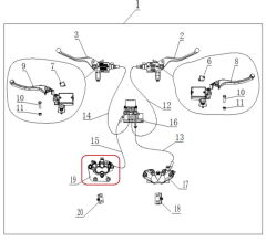 REGAL RAPTOR Xsuv 125 Arka Fren Alt Merkez