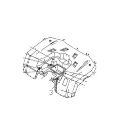 REGAL RAPTOR F320 Arka Çamurluk Üst Grenaj Kahverengi