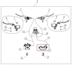 REGAL RAPTOR Xsuv 125 Ön Fren Alt Merkez