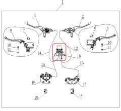 REGAL RAPTOR Xsuv 125 Fren Hidrolik Dagıtıcı Orta Merkez