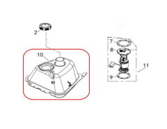 REGAL RAPTOR F320 Benzin Deposu