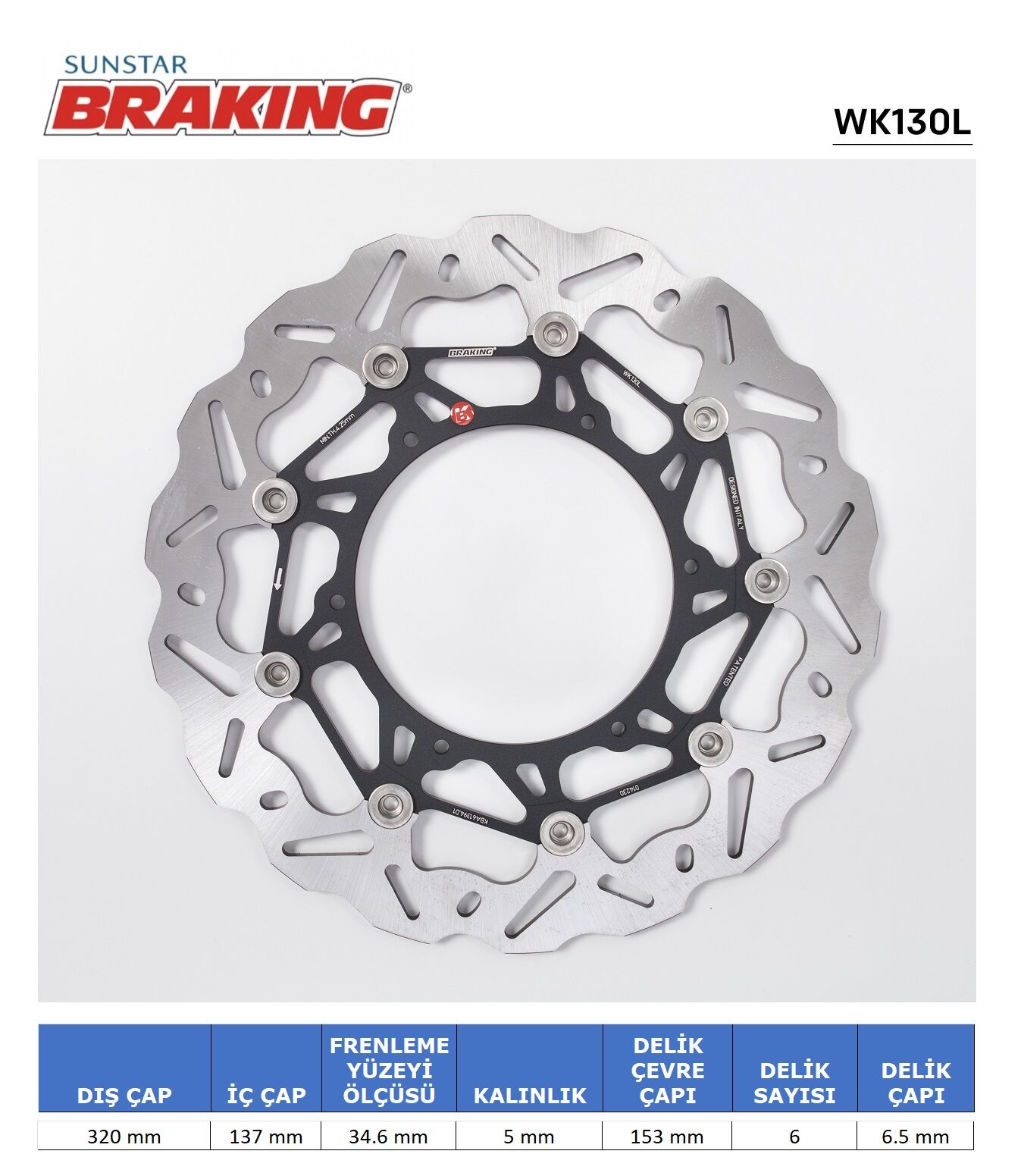 KTM ADVENTURE R 890 KTM ADVENTURE 790-890-1050-1190-1290 DALGALI ÖN PERFORMANS FREN DİSKİ (SOL)