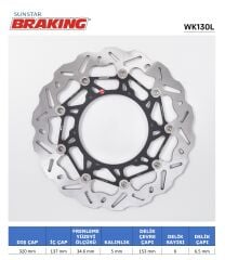 KTM ADVENTURE R 890 KTM ADVENTURE 790-890-1050-1190-1290 DALGALI ÖN PERFORMANS FREN DİSKİ (SOL)