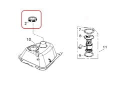 REGAL RAPTOR F320 Benzin Depo Kapagı