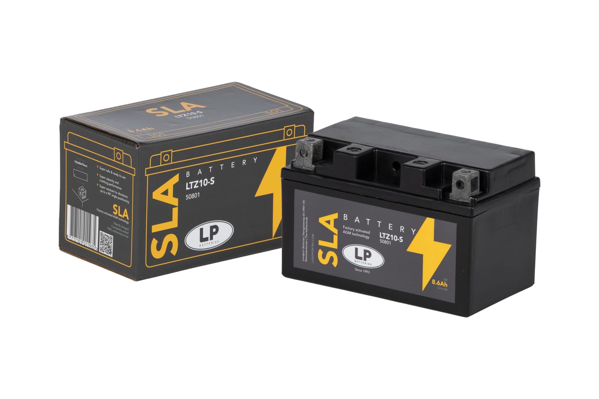 Yamaha XT 660 Z Tenere SLA AKÜ (MB LTZ10-S) / 8,6 A / KG: 3,15 / L:150 / W:88 / H:93 / CCA: 190