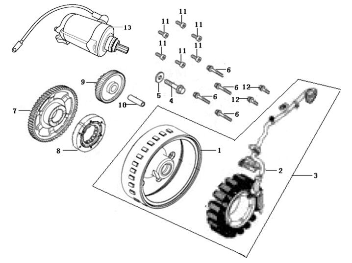 VOGE 525DSX MARŞ MOTORU