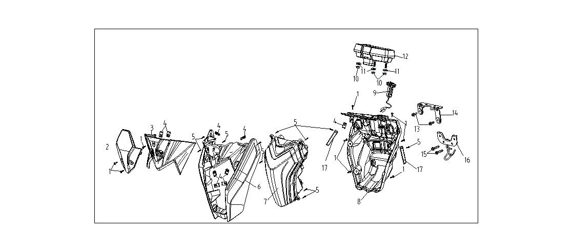 VOGE 300R ÖN FAR ARKA PLASTİK