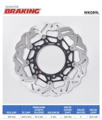 Suzuki GSF BANDIT S 650 SUZUKI DALGALI ÖN PERFORMANS FREN DİSKİ (SOL)