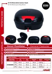 Arwic CV46 Motorsiklet Çantası Siyah