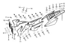 YUKİ YK250GY-7 ARKA KUYRUK GRENAJI TURUNCU