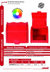 Arwic CV90 Pizza Çantası Kırmızı